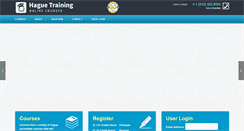 Desktop Screenshot of haguetrainingonline.org